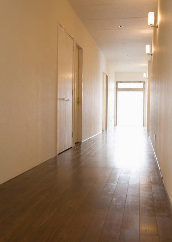 无人,竖图,室内,白天,正面,照明,阴影,光线,壁灯,影子,墙,走道,走廊,过道,灯光,墙壁,墙面,灯,灯具,照亮,照明设备,彩图