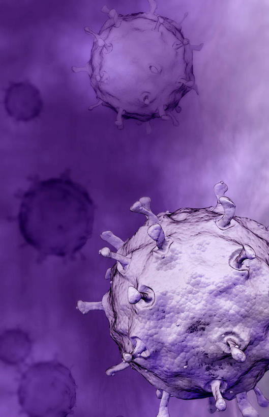 无人,横图,插画,室内,特写,白天,正面,数码,分子,科技,微生物,阴影,网络,医学,高光,几何,计算机图形,合成,图画,画,紫色,生物,电脑合成图,数码合成图,医疗,病毒,生物学,漫画,写实,具体,具象,寄生,甲型流感病毒,禽流感病毒,生命体,生物病毒,彩图