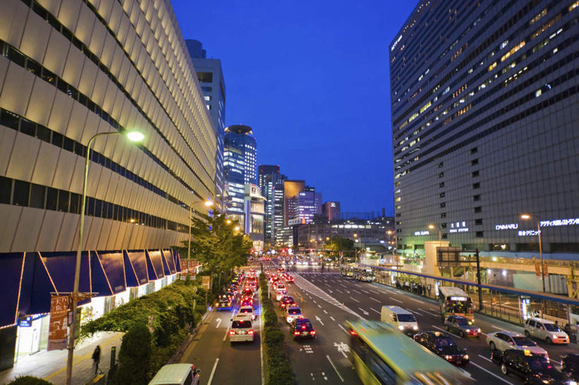 无人,高楼大厦,横图,俯视,彩色,室外,夜晚,度假,美景,城市风光,标志建筑,城市,大厦,道路,地标,建筑,路,摩天大楼,霓虹灯,夜景,公路,汽车,日本,亚洲,景观,灯光,七彩,交通,娱乐,光源,建设,霓虹,车,灯,交通工具,轿车,享受,休闲,景色,放松,大阪,照明设备,载具,东亚,本州,大阪府,本州岛,日本国,近畿地方,近畿,氖灯,马路,彩图,高角度拍摄,大楼,高层建筑,高楼,摩天楼