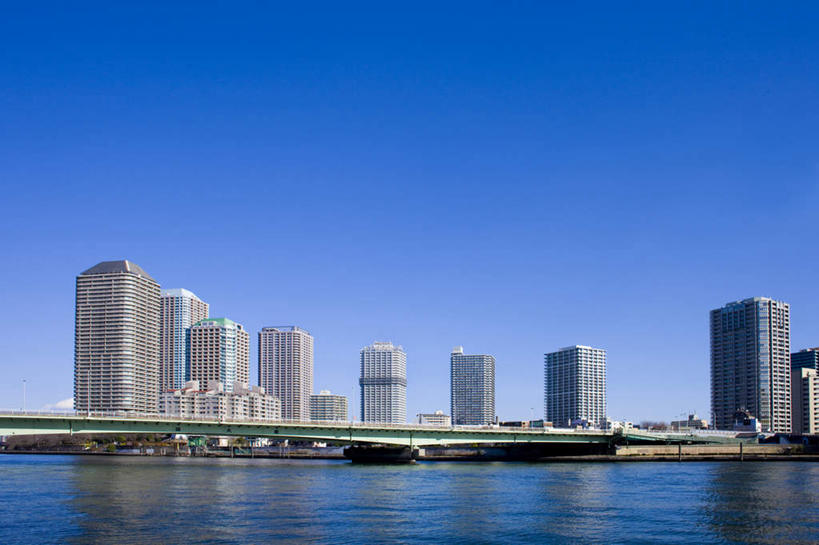 无人,高楼大厦,横图,室外,白天,正面,度假,河流,美景,水,城市风光,城市,大桥,大厦,建筑,立交桥,摩天大楼,桥梁,东京,日本,亚洲,许多,河水,景观,水流,高架,斜拉桥,桥,中央区,娱乐,建设,蓝色,蓝天,天空,天,享受,休闲,景色,放松,晴朗,东亚,本州,万里无云,关东地方,本州岛,日本国,东京都,晴空,晴空万里,彩图,大楼,高层建筑,高楼,摩天楼