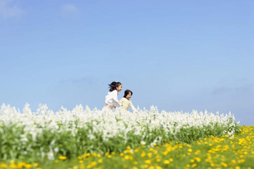 东方人,儿童,头发,两个人,站,笑,微笑,露齿笑,横图,室外,白天,仰视,旅游,度假,纯洁,草地,草坪,植物,亚洲,阴影,服装,盛开,光线,影子,云,云朵,花蕾,云彩,注视,休闲装,黄种人,娱乐,草,花,花瓣,花朵,鲜花,小孩,衣服,黄色,蓝色,绿色,白色,黑色,白云,蓝天,天空,阳光,天,花苞,花蕊,油菜花,观察,看,站着,享受,休闲,休闲服,放松,可爱,童年,童趣,服饰,观看,察看,关注,童真,烂漫,无邪,天真,男孩,男人,男性,女孩,女人,女性,亚洲人,站立,半身,彩图,低角度拍摄,男生,女生