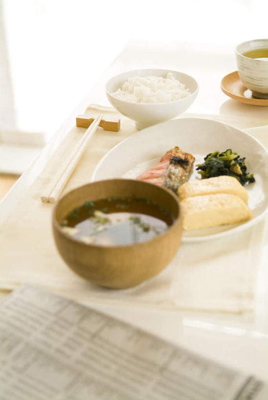 米饭,无人,竖图,俯视,室内,特写,白天,早餐,餐桌,茶,筷子,桌子,蔬菜,报纸,杯子,餐具,一双,新鲜,信息,木制,英文,标志,文字,字符,字母,汤,食品,筷架,饭,一杯,筷枕,文化,标识,传统,食物,一个,白色,盘子,木制品,水杯,碗,有机食品,绿色食品,单个,餐台,英文字母,新闻,礼节,一份,筷子架,五谷,礼仪,一碗,茶杯,进餐用具,彩图,高角度拍摄,报刊