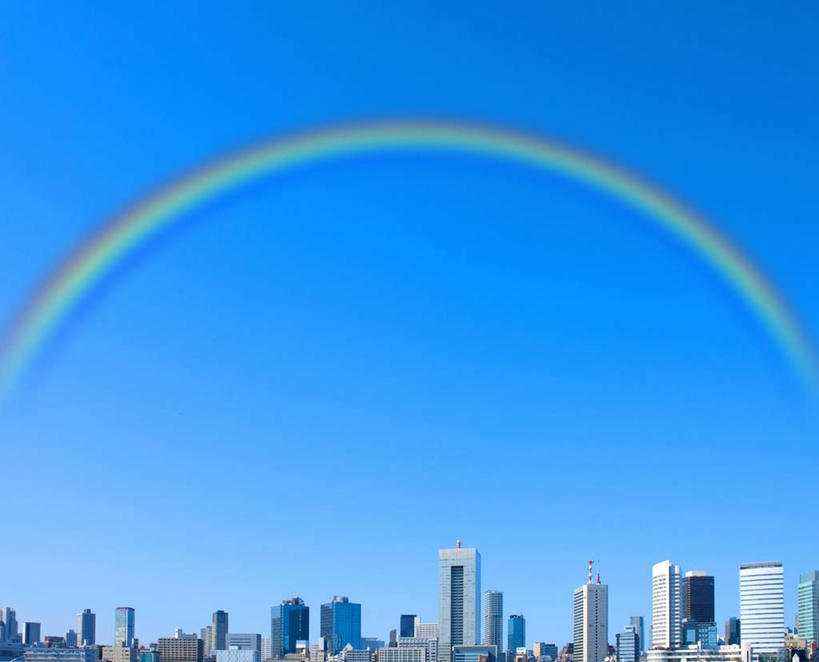 无人,高楼大厦,横图,室内,特写,白天,正面,度假,数码,科技,彩虹,美景,城市风光,城市,大厦,建筑,摩天大楼,阴影,网络,景观,高光,几何,计算机图形,合成,娱乐,建设,蓝色,蓝天,天空,天,享受,休闲,景色,放松,晴朗,电脑合成图,数码合成图,万里无云,写实,具体,具象,虹,虹桥,七彩虹,晴空,晴空万里,天虹,彩图,大楼,高层建筑,高楼,摩天楼