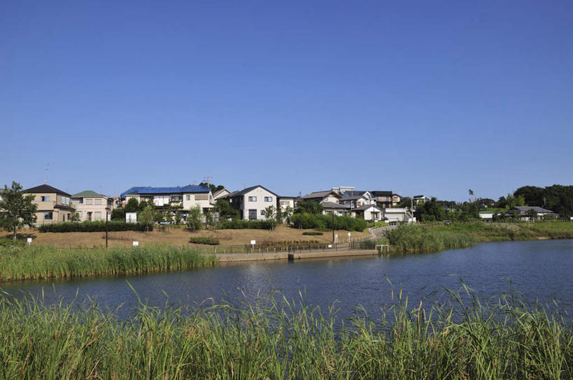 无人,家,横图,室外,白天,正面,旅游,度假,草地,草坪,湖,湖泊,美景,水,植物,别墅,城市风光,城市,建筑,日本,亚洲,波纹,房屋,屋子,湖面,景观,水流,水面,公寓,建筑群,涟漪,千叶县,娱乐,建设,洋房,楼房,住宅,草,树,树木,蓝色,绿色,蓝天,水纹,天空,自然,波浪,湖水,天,享受,休闲,景色,放松,生长,晴朗,成长,东亚,本州,万里无云,关东地方,本州岛,日本国,水晕,千叶,晴空,晴空万里,彩图,房子