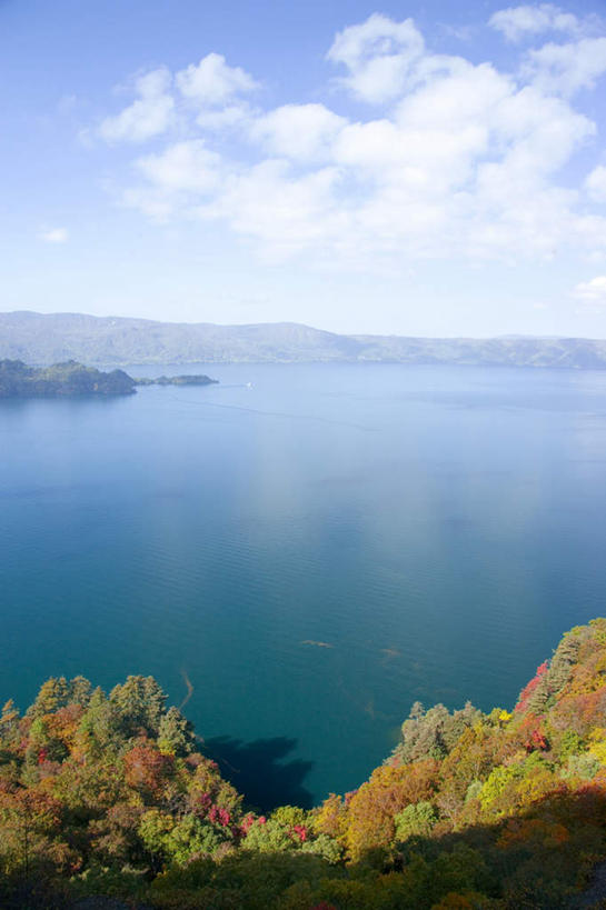 无人,竖图,俯视,航拍,室外,白天,旅游,度假,湖,湖泊,美景,森林,树林,水,植物,日本,亚洲,湖面,景观,水流,水面,云,云朵,云彩,娱乐,树,树木,蓝色,绿色,白云,蓝天,天空,自然,湖水,天,享受,休闲,景色,放松,生长,晴朗,成长,鸟瞰,自然风光,东亚,本州,本州岛,日本国,青森,青森县,东北地方,晴空,彩图,高角度拍摄