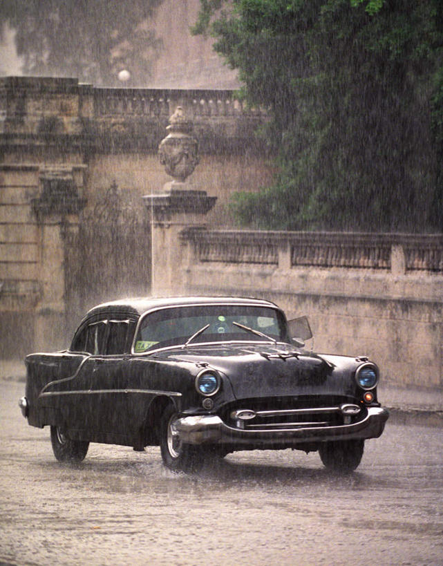 无人,竖图,室外,特写,白天,正面,雨,植物,暴雨,大雨,门,道路,路,公路,汽车,古巴,朦胧,模糊,交通,首都,车,树,树木,绿色,自然,门框,交通工具,轿车,生长,成长,细雨,北美,北美洲,载具,美洲,哈瓦那,北亚美利加洲,亚美利加洲,古巴共和国,小雨,马路,彩图