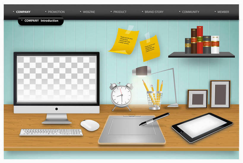 无人,办公室,横图,插画,室内,白天,正面,电脑,显示器,鼠标,键盘,数码,科技,家具,台灯,桌子,书籍,闹钟,照明,阴影,时间,网络,笔,材料,档案,时钟,文件,办公桌,灯光,办公用品,手写笔,高光,几何,计算机图形,合成,计时,图画,输入设备,通讯设备,灯,画,文具,铅笔,学习用品,书本,资料,灯具,钟表,表,台式电脑,文具用品,照亮,电脑合成图,数码合成图,合成图,照明设备,文档,通信设备,手写板,漫画,触控笔,输出设备,办公家具,写实,具体,具象,触摸笔,触屏笔,电容屏笔,电容屏手写笔,书,图书,钟,彩图