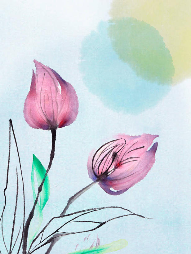 无人,竖图,插画,室内,白天,正面,数码,科技,叶子,阴影,盛开,网络,绿叶,两艘,高光,几何,计算机图形,合成,花蕾,图画,画,花,花瓣,花朵,鲜花,紫色,花苞,花蕊,嫩叶,电脑合成图,数码合成图,合成图,漫画,写实,具体,具象,叶,叶片,彩图