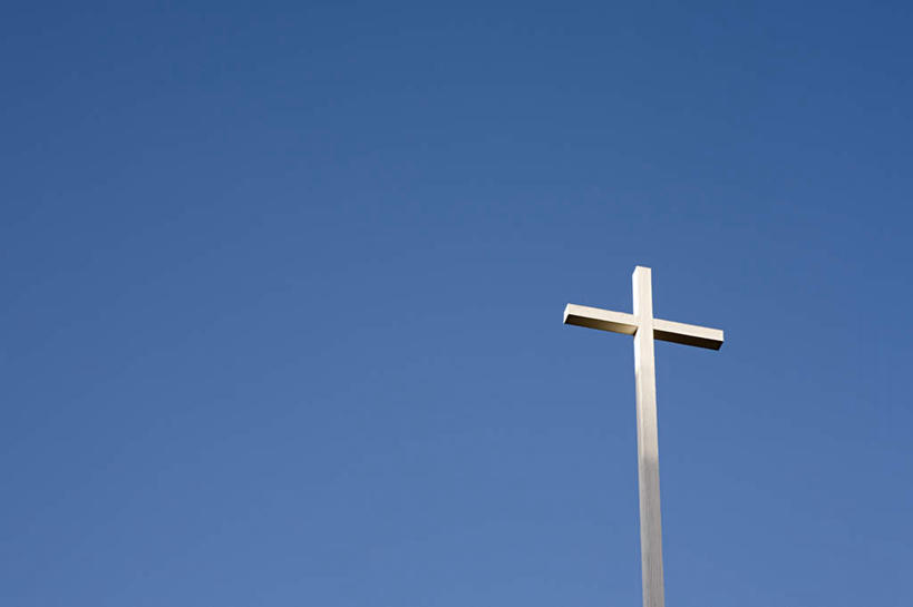 无人,横图,室外,特写,白天,仰视,节日,十字架,文化,蓝色,蓝天,天空,天,祈祷,健康,许愿,宗教,信仰,晴朗,纪念,祈求,基督,基督教,天主教,耶稣,万里无云,救世主,基利斯督,弥赛亚,默西亚,平安,晴空,晴空万里,彩图,低角度拍摄