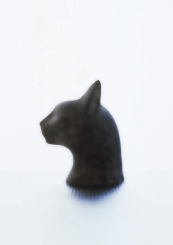 头,无人,竖图,俯视,室内,特写,白天,白色背景,桌面,桌子,宠物,猫,静物,雕塑,朦胧,模糊,艺术,装饰,雕刻,雕像,一个,动物,工艺品,可爱,摄影,影棚,单个,纪念,美术,主题,猫咪,陈列,功能,美学,头部,彩图,高角度拍摄,影棚拍摄,拍摄