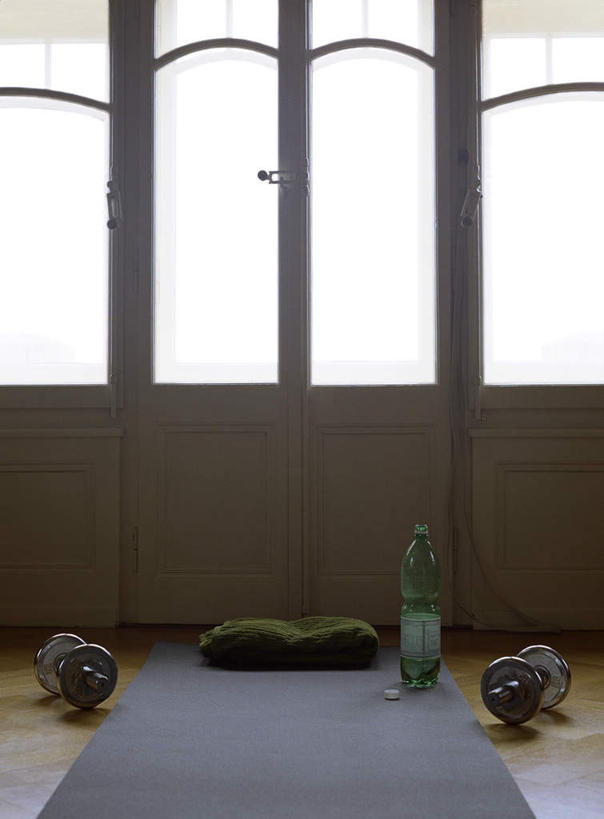 无人,客厅,竖图,室内,白天,正面,窗户,地毯,落地窗,门,静物,哑铃,一排,阴影,整齐,光线,瓷砖,地砖,影子,地面,运动器械,玻璃窗,玻璃制品,酒瓶,排列,两个,一个,蓝色,绿色,阳光,玻璃瓶,瓶子,门框,健身器械,单个,起居室,队列,健身器材,彩图,运动器材