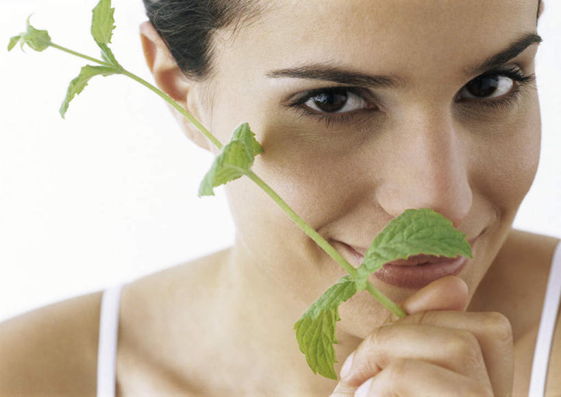 西方人,脸,头,脸颊,头发,一个人,举,笑,摸,微笑,露齿笑,横图,室内,特写,白天,白色背景,正面,裙子,叶子,欧洲,欧洲人,仅一个年轻女性,仅一个女性,仅一个人,抚摸,握,连衣裙,绿叶,薄荷叶,拿,拿着,注视,白色,黑色,观察,看,托,嫩叶,握着,摄影,影棚,观看,吊带裙,察看,关注,年轻女性,女人,女性,白种人,头部,脸部,脸蛋,面部,叶,叶片,触摸,接触,举起,举手,举着,向上举,向上伸,向上托,半身,彩图,影棚拍摄,拍摄