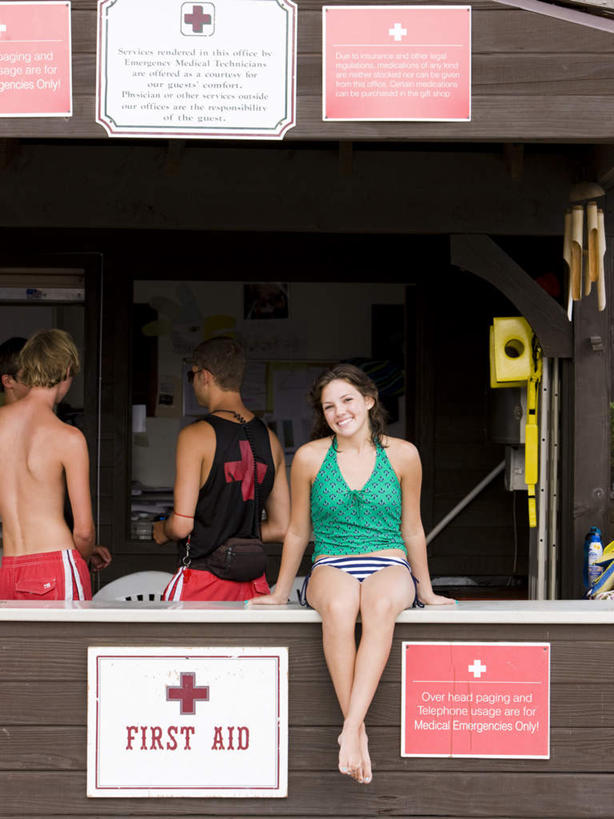 西方人,背部,三个人,救生员,商店,站,坐,笑,微笑,露齿笑,竖图,室外,白天,正面,泳装,欧洲,欧洲人,泳裤,服装,背心,扭头,注视,光脚,商铺,裸露,衣服,观察,看,站着,转头,赤脚,服饰,观看,察看,衣着,穿着,关注,裸,连体泳衣,市肆,商号,衣饰,男人,男性,年轻男性,年轻女性,女人,女性,白种人,站立,坐着,半身,彩图,泳衣,店铺