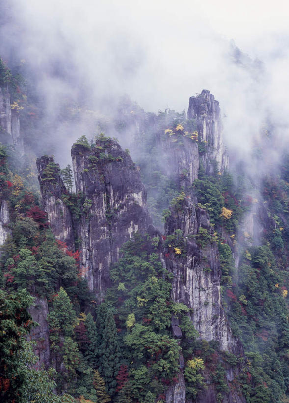 无人,竖图,室外,白天,正面,旅游,度假,石头,美景,山,山脉,树林,植物,雾,奈良县,日本,亚洲,朦胧,模糊,石子,景观,山峰,山峦,娱乐,树,树木,绿色,自然,群山,享受,休闲,景色,放松,生长,成长,迷雾,自然风光,东亚,本州,本州岛,日本国,近畿地方,奈良,近畿,石块,岩石,大雾,彩图