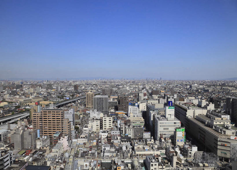 无人,家,高楼大厦,横图,俯视,航拍,室外,白天,旅游,度假,大厦,建筑,摩天大楼,日本,亚洲,许多,阴影,光线,影子,房屋,屋子,娱乐,楼房,住宅,排列,蓝色,蓝天,天空,阳光,天,享受,休闲,放松,大阪,鸟瞰,队列,东亚,本州,大阪府,本州岛,日本国,近畿地方,近畿,彩图,高角度拍摄,房子,大楼,高层建筑,高楼,摩天楼