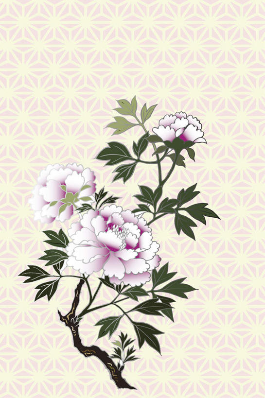 无人,竖图,插画,室内,白天,正面,数码,科技,牡丹花,叶子,阴影,盛开,网络,高光,几何,计算机图形,合成,花蕾,图画,画,花,花瓣,花朵,鲜花,粉色,绿色,花苞,花蕊,电脑合成图,数码合成图,富贵,漫画,写实,具体,具象,鼠姑,鹿韭,白茸,百雨金,浓情,圆满,富贵花,洛阳花,牡丹,木芍药,芍药,彩图