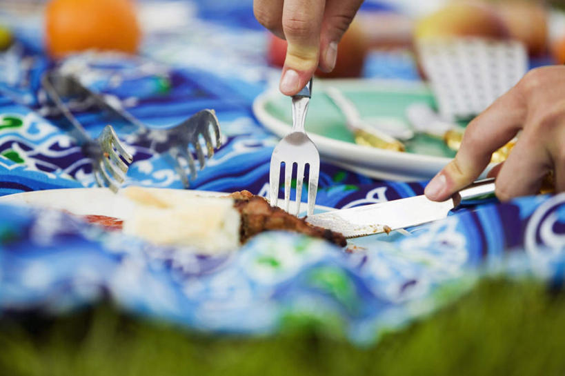 西方人,手,一个人,横图,俯视,室外,特写,白天,烧烤,餐具,欧洲,欧洲人,双手,仅一个男性,仅一个人,朦胧,模糊,叉子,刀叉,刀子,碟子,盘,肉,烤架,烤肉,拿,拿着,猪肉,肉类,仅一个年轻男性,盘子,碟,手部,铁架,餐刀,肉食,餐叉,豚肉,男人,男性,年轻男性,白种人,进餐用具,半身,彩图,高角度拍摄