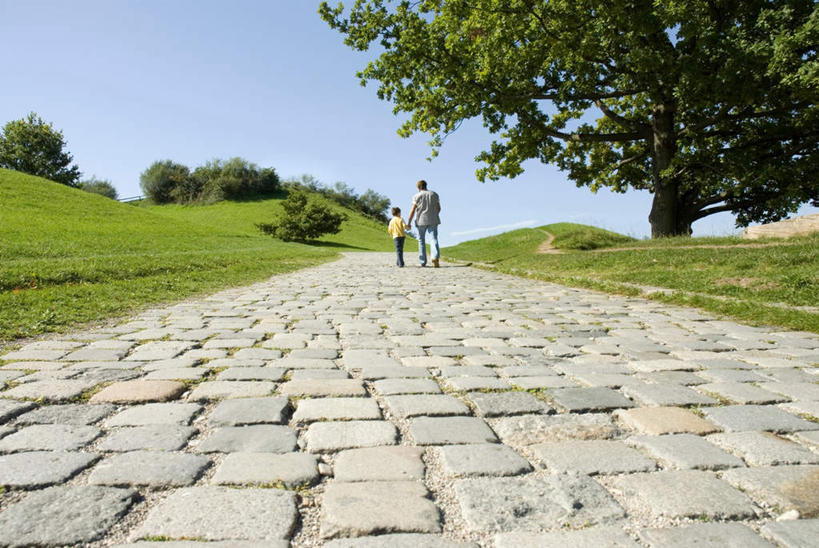 西方人,儿童,中年人,两个人,家庭,父亲,儿子,走,说,横图,室外,白天,纯洁,草地,草坪,植物,欧洲,欧洲人,阴影,服装,光线,影子,草,树,树木,小孩,背面,衣服,蓝色,绿色,蓝天,天空,阳光,自然,天,温暖,温馨,父子,一家人,父爱,可爱,童年,童趣,服饰,生长,晴朗,成长,和睦,衣着,穿着,童真,烂漫,无邪,万里无云,衣饰,交流,天真,男孩,男人,男性,中年男性,白种人,孩子,晴空,晴空万里,步行,沟通,讲话,交谈,散步,说话,谈话,走路,彩图,全身,融洽,男生