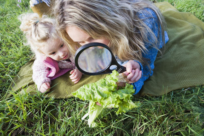 点心,面包,西方人,儿童,两个人,家庭,母亲,女儿,躺,横图,俯视,室外,白天,纯洁,仪器,草地,草坪,植物,蔬菜,欧洲,欧洲人,服装,检查,朦胧,模糊,新鲜,反射,分析,科学,放大镜,生菜,莴苣,莴笋,肉,食品,面点,拿,拿着,注视,休闲装,培根,肉类,草,食物,糕点,小孩,衣服,绿色,观察,看,趴着,休闲,温暖,温馨,母女,一家人,休闲服,可爱,母爱,清晰,探索,童年,童趣,服饰,有机食品,绿色食品,放大,观看,仔细,透镜,和睦,察看,凸透镜,聚焦,关注,肉食,童真,烂漫,无邪,叶用莴笋,香笋,光学,清楚,春菜,鹅仔菜,莴仔菜,千金菜,卧着,天真,年轻女性,女孩,女人,女性,白种人,孩子,年轻人,趴,躺着,卧,半身,彩图,高角度拍摄,融洽,女生