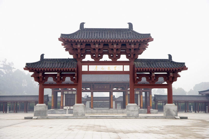 无人,横图,室外,白天,正面,旅游,度假,名胜古迹,植物,雾,标志建筑