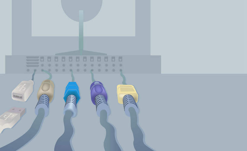 无人,横图,插画,室内,特写,白天,正面,电脑,显示器,鼠标,键盘,数码,数据,科技,一排,阴影,灰色背景,整齐,电力,传输,网络,电线,线,电能,五根,高光,几何,计算机图形,合成,线路,图画,输入设备,通讯设备,画,排列,台式电脑,USB接口,通用串行总线,电,一台,电源,电源线,接口,电脑合成图,数码合成图,端口,合成图,队列,通信设备,能量,漫画,输出设备,写实,具体,具象,彩图