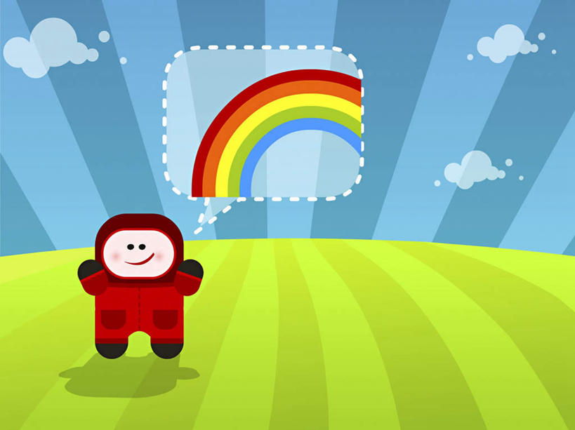 一个人,无人,站,举,笑,微笑,横图,插画,室内,白天,正面,数码,科技,彩虹,草地,草坪,植物,仅一个男性,仅一个人,阴影,服装,光线,网络,影子,地平线,云,云朵,辽阔,地面,高光,几何,计算机图形,合成,云彩,图画,注视,休闲装,画,草,仅一个年轻男性,衣服,蓝色,绿色,白云,蓝天,天空,阳光,天,观察,看,托,站着,休闲,广阔,休闲服,服饰,晴朗,观看,一望无际,电脑合成图,数码合成图,察看,合成图,关注,延伸,漫画,天地相交,写实,具体,具象,无边无际,一马平川,男人,男性,年轻男性,虹,虹桥,七彩虹,晴空,天虹,举起,举手,举着,向上举,向上伸,向上托,站立,彩图,全身