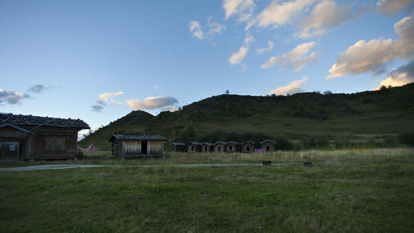 无人,横图,室外,美景,香格里拉,中国,亚洲,房屋,景观,自然,景色,摄影,自然风光,东亚,云南省,秋天,彩图