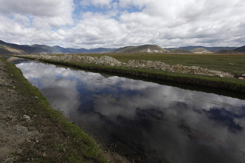 无人,横图,室外,河流,美景,水,香格里拉,中国,亚洲,景观,云,天空,自然,景色,摄影,自然风光,东亚,云南省,彩图