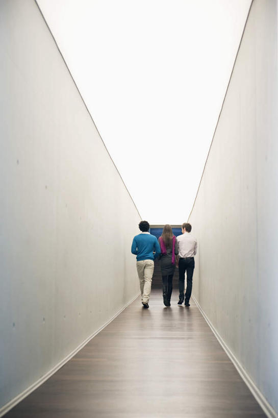 西方人,三个人,同事,商务人士,商务男性,商务女性,办公室,走,竖图,室内,白天,衬衫,成功,合作,团队,集体,信心,欧洲,欧洲人,一排,套装,整齐,墙,走道,走廊,过道,队伍,墙壁,墙面,排列,背面,领导,成就,队列,商务装,合伙,领袖,工薪阶层,男人,男性,年轻男性,年轻女性,女人,女性,白种人,白领,上班族,步行,散步,走路,彩图,全身,衬衣