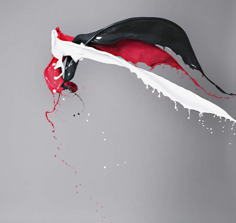 无人,横图,室内,特写,白天,正面,装修,飞溅,灰色背景,装饰,溅,材料,液体,水滴,装潢,水珠,红色,白色,黑色,摄影,肮脏,影棚,油漆,保护,涂料,喷洒,邋遢,龌龊,污秽,彩图,影棚拍摄,拍摄