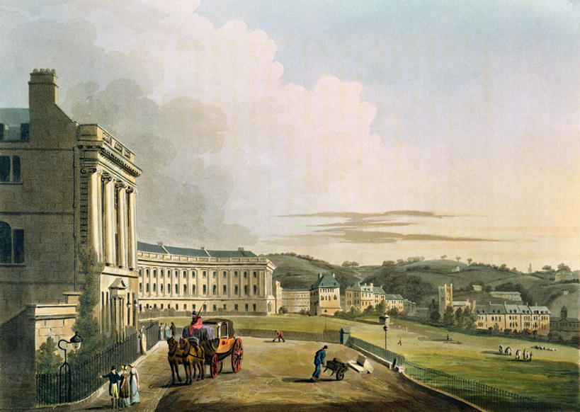 西方人,无人,家,坐,走,横图,俯视,室内,白天,旅游,度假,绘画,草地,草坪,植物,标志建筑,地标,建筑,马,野生动物,油画,英国,欧洲,欧洲人,阴影,服装,艺术,反射,影子,房屋,屋子,云,云朵,公寓,马车,许多人,古典,云彩,注视,休闲装,文化,娱乐,建设,洋房,楼房,英格兰,住宅,车,草,树,树木,衣服,蓝色,绿色,白云,蓝天,天空,阳光,自然,动物,工艺品,交通工具,天,观察,看,品味,一群人,享受,休闲,休闲服,旅游胜地,放松,运输,服饰,牲畜,生长,晴朗,成长,观看,美术,察看,高雅,西欧,关注,载具,大不列颠,巴斯,大不列颠及北爱尔兰联合王国,皇家新月楼,美学,大不列颠联合王国,日不落英帝国,英吉利,萨默塞特郡,萨默塞特,男人,男性,女人,女性,中年男性,中年女性,白种人,晴空,步行,散步,走路,坐着,彩图,高角度拍摄,全身,房子