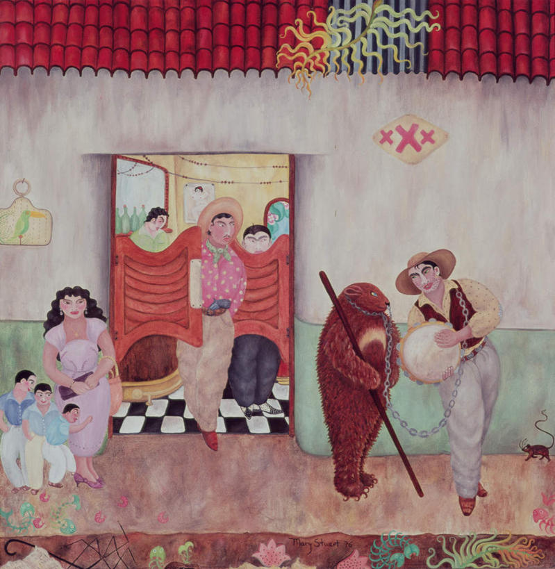 西方人,无人,伙伴,朋友,酒吧,走,竖图,室内,白天,正面,绘画,友谊,门,建筑,野生动物,熊,帽子,油画,欧洲,欧洲人,一头,握,服装,艺术,瓦片,墙,屋顶,许多人,古典,顶棚,瓦,注视,休闲装,文化,墙壁,墙面,玻璃制品,酒瓶,衣服,动物,玻璃瓶,瓶子,遮阳帽,工艺品,门框,观察,看,品味,一群人,休闲,休闲服,链子,握着,建造,服饰,观看,美术,察看,高雅,关注,凶猛,屋瓦,美学,残暴,凶残,友情,男人,男性,女人,女性,中年男性,中年女性,白种人,棕熊,马熊,步行,散步,走路,彩图,全身,酒吧间,酒馆