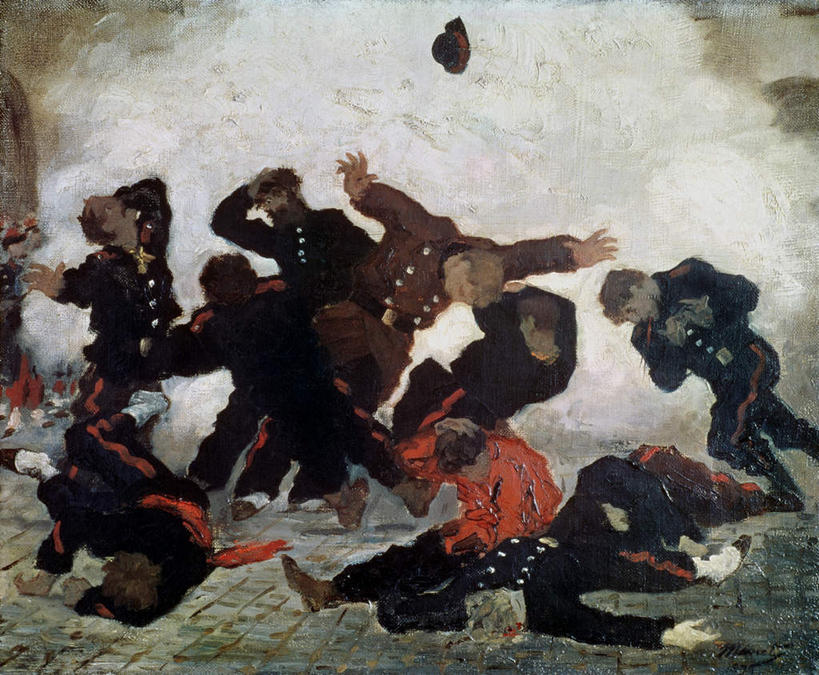西方人,无人,站,躺,横图,室内,白天,正面,民族服装,绘画,竞争,油画,欧洲,欧洲人,对抗,抢,服装,艺术,冲突,许多人,古典,注视,破坏,文化,衣服,工艺品,观察,看,品味,站着,一群人,武器,战争,服饰,观看,尸体,美术,损坏,死亡,察看,高雅,攻击,威胁,衣着,穿着,对立,关注,矛盾,兵器,防御,美学,敌对,挫败,斗争,抗拒,抗衡,杀伤,威慑,殒命,灭亡,衣饰,尸身,遗体,卧着,危险,男人,男性,中年男性,白种人,躺着,卧,站立,彩图,全身,传统服装,民俗服