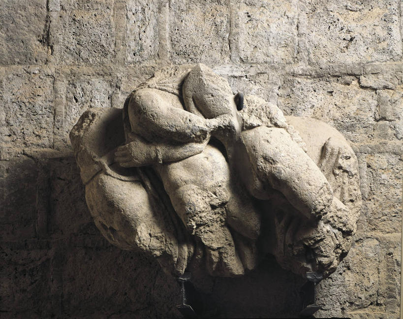 无人,横图,俯视,室内,白天,雕塑,神话,雕像,历史,破坏,破损,古代,一个,摄影,单个,损坏,绑架,美术工艺,彩图,高角度拍摄,过去