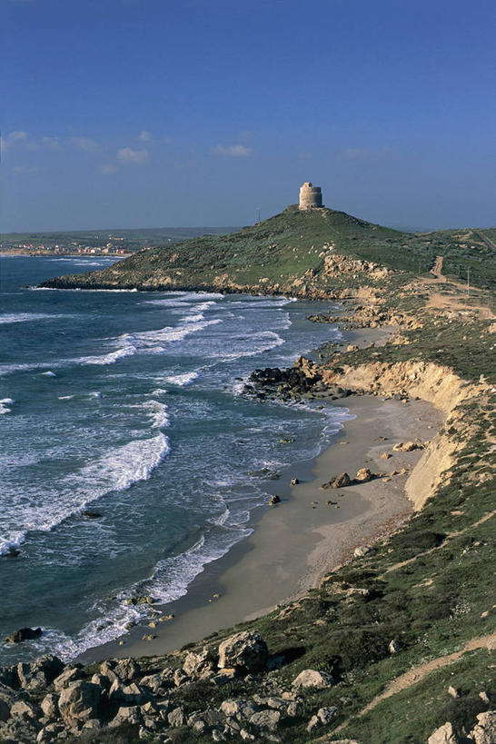 无人,竖图,室外,白天,意大利,欧洲,海岸线,云,风景,天空,自然,波浪,摄影,宁静,地中海文化,意大利文化,潮汐,撒丁岛,彩图,开普半岛,半岛