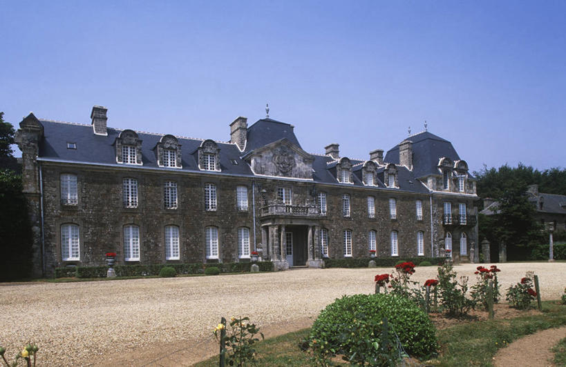 无人,横图,室外,白天,建筑,法国,城堡,历史,花,摄影,布列塔尼,中欧,彩图