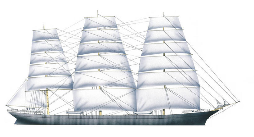 无人,横图,白色背景,侧面,船,德国,军事,历史,一个,白色,帆,运输,摄影,单个,航海,支撑,海军,中欧,彩图