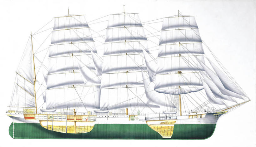 帆船,无人,横图,全景,白色背景,侧面,船,德国,一个,白色,帆,运输,摄影,单个,航海,海军,中欧,彩图