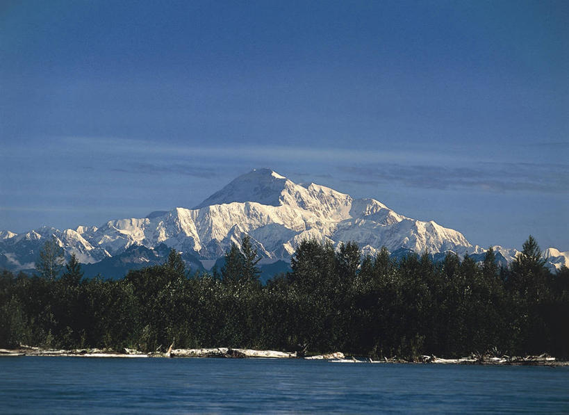 无人,横图,室外,白天,河流,美景,山,雪山,美国,地形,景观,流水,山顶,风景,自然,景色,摄影,宁静,国家公园,自然风光,阿拉斯加,麦金利峰,自然地理,彩图,旅行,郊野公园