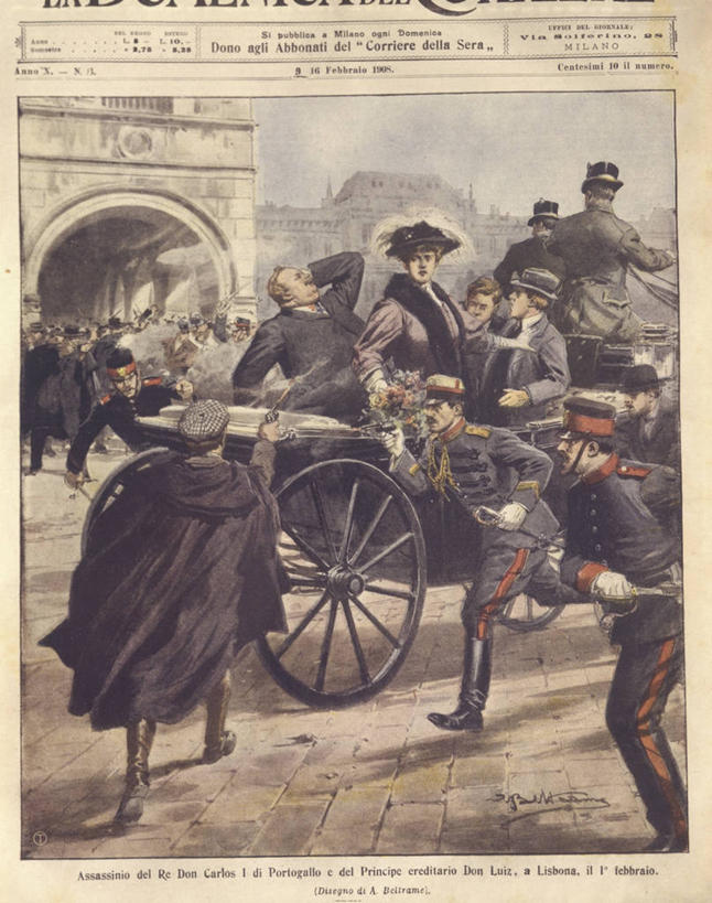 西方人,成年人,人群,站,坐,竖图,插画,室外,白天,制服,数码,科技,街道,报纸,葡萄牙,欧洲,欧洲人,阴影,军事,网络,推车,首都,高光,几何,计算机图形,合成,图画,历史,里斯本,画,衣服,运输,摄影,保护,死亡,电脑合成图,数码合成图,犯罪,暴力,合成图,里斯本区,南欧,暗杀,军服,进攻,漫画,伊比利亚半岛,谋杀,杀害,王子,写实,具体,具象,葡萄牙共和国,男人,男性,女人,女性,白种人,彩图