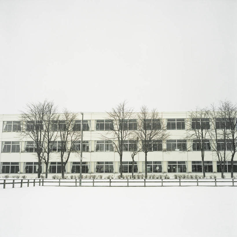 无人,方图,室外,白天,留白,雪,建筑,北海道,冬天,白色,摄影,简单,彩图