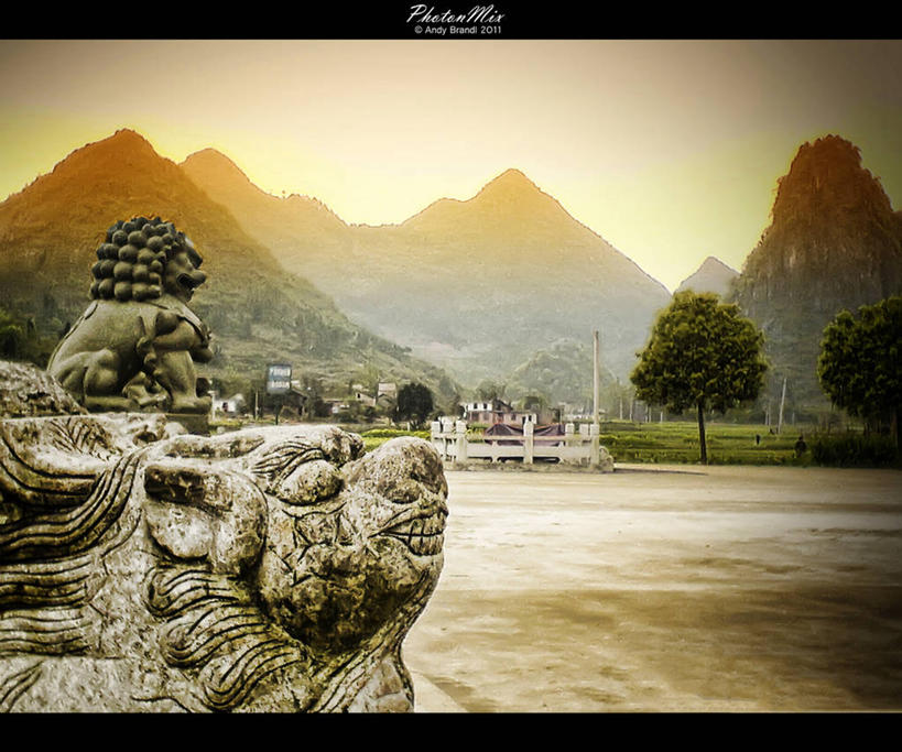 无人,横图,室外,白天,美景,山,山脉,建筑,雕塑,日光,景观,树,自然,景色,摄影,保护,宁静,自然风光,湖南省,美术工艺,彩图