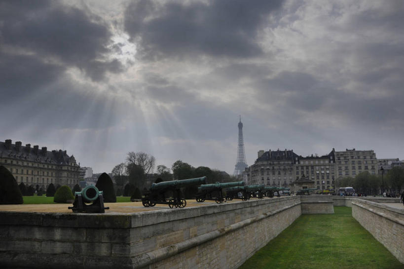 无人,横图,室外,白天,多云,建筑,法国,巴黎,首都,历史,炮,摄影,彩图