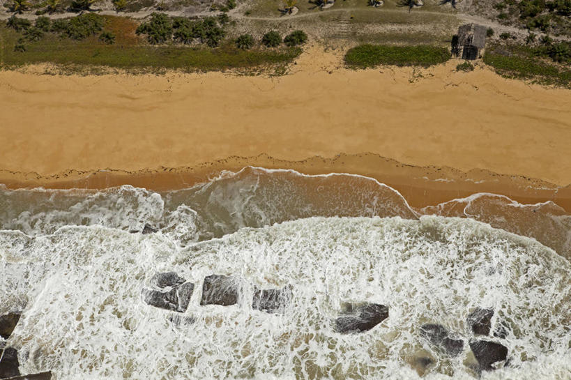 无人,横图,俯视,航拍,室外,白天,旅游,度假,海浪,海洋,美景,巴西,沙子,地形,景观,娱乐,风景,自然,波浪,享受,休闲,景色,南美,放松,摄影,宁静,热带气候,拉丁美洲,鸟瞰,自然风光,巴伊亚州,暗礁,海滩,彩图,高角度拍摄,塞古鲁港