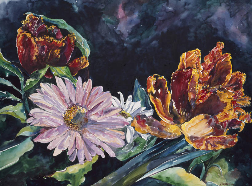 无人,横图,插画,室外,特写,白天,绘画,数码,科技,美景,郁金香,叶子,阴影,艺术,网络,景观,茎,高光,几何,计算机图形,古典,合成,图画,文化,画,雏菊,花,花瓣,自然,工艺品,品味,景色,生长,颜料,美术,电脑合成图,数码合成图,高雅,合成图,鹦鹉郁金香,自然风光,漫画,写实,具体,具象,美学,美术工艺,彩图