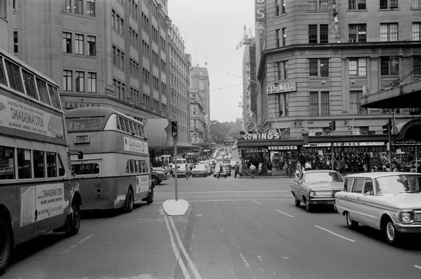 横图,黑白,室外,白天,旅游,城市,道路,街道,路,公路,汽车,美国,澳大利亚,交通,摄影,悉尼,马路