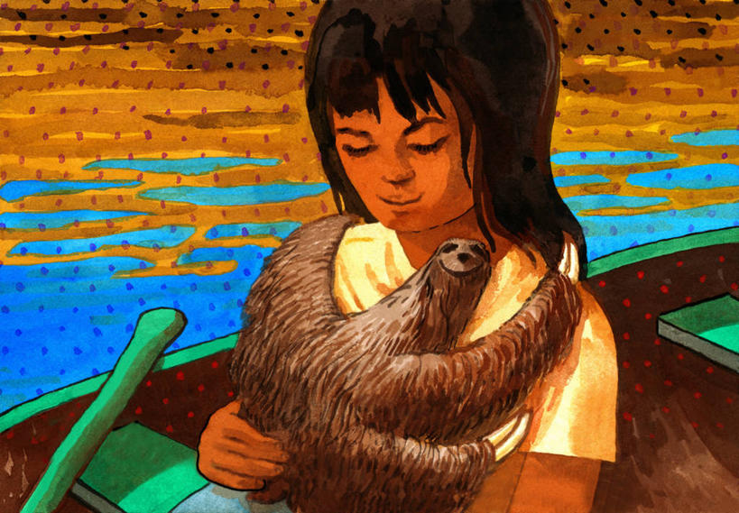 划艇,儿童,头发,一个人,坐,微笑,横图,插画,室外,特写,白天,绘画,满意,友谊,幸福,纯洁,数码,科技,河流,哺乳动物,宠物,野生动物,亚马逊河,仅一个女性,仅一个人,阴影,艺术,反射,网络,高光,几何,计算机图形,古典,合成,图画,拿着,休闲装,文化,画,小孩,黑色,自然,动物,工艺品,品味,仅一个小孩,思考,南美,放松,可爱,童年,童趣,颜料,美术,电脑合成图,数码合成图,高雅,合成图,手艺,漫画,童真,烂漫,无邪,写实,具体,具象,美学,树懒,美术工艺,天真,女孩,女人,女性,孩子,闭着眼睛,拥抱,半身,彩图,女生