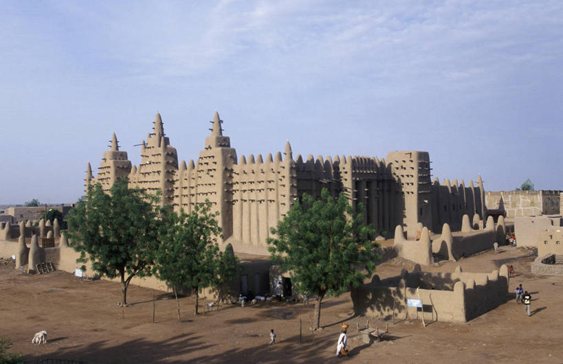 无人,横图,非洲,马里,摄影,宗教,粘土,伊斯兰教,宗教建筑,清真寺,彩图