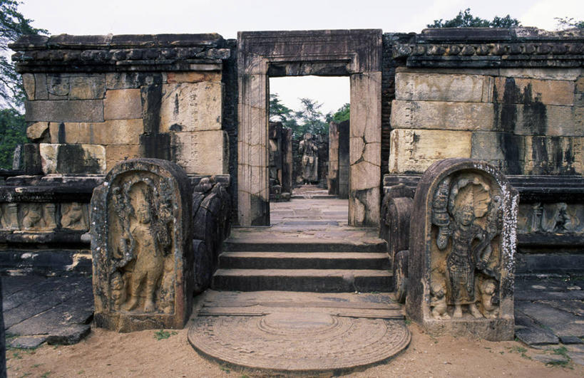 无人,横图,城市,建筑,斯里兰卡,化石,台阶,地标建筑,摄影,考古学,宗教建筑,波隆纳鲁沃,彩图