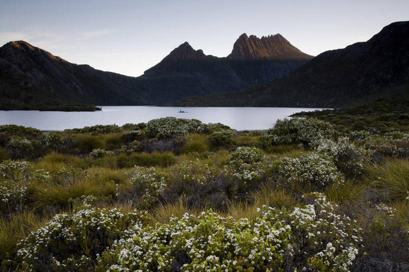 无人,横图,湖,澳大利亚,地形,风景,摄影,宁静,国家公园,塔斯马尼亚,彩图,郊野公园